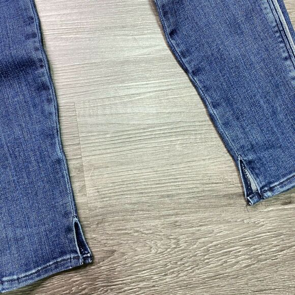 MCGUIRE DENIM | sz 24 Women's Medium Wash Exposed Zipper Gotham Slim Jeans - Picture 3 of 11